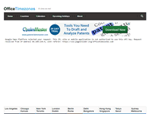 Tablet Screenshot of officetimezones.com